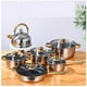 thumbnail image 5 of Set de Ollas de Acero Inoxidable - 12 Piezas " Cocina de Calidad Superior", 5 of 7