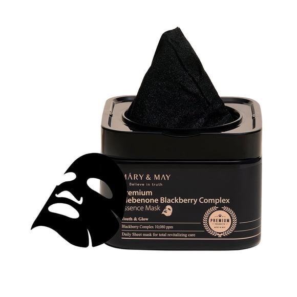 Mascarilla Mary&May Premium Idebenone Blackberry 20 hojas