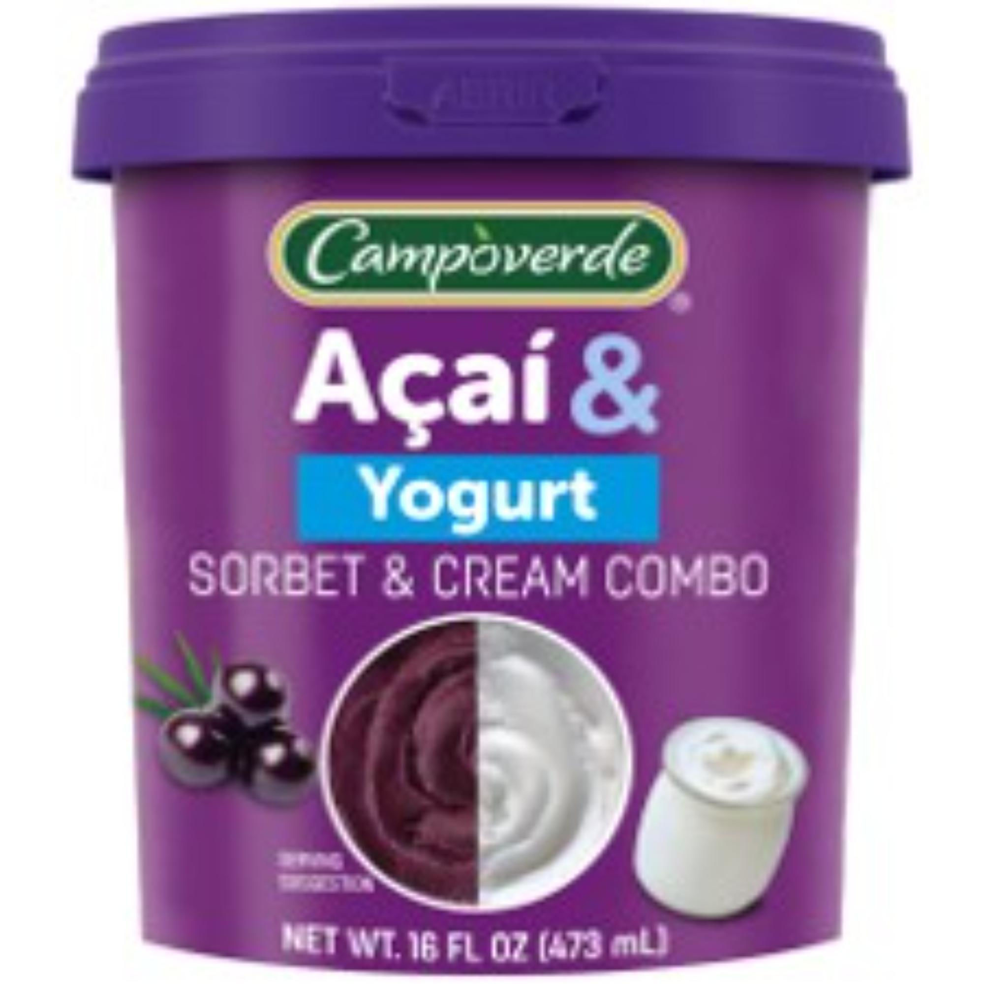 Helado Sorbete Acaí & Yogurt Pote 473 ml Campoverde