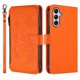 thumbnail image 2 of Funda Cartera Mariposa para [Samsung Galaxy A14] con Soporte y Cremallera Naranja, 2 of 6