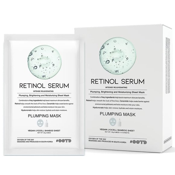 Sheet Mask #OOTD Rejuvenating Retinol Wrinkle Lifting 10 unidades
