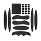 thumbnail image 3 of 27 Unids/set Kits De Acolchado Para Casco De Bicicleta Forro Para Casco De Bicicleta Correa Para La Barbilla Almohadillas De Espuma Negro, 3 of 5