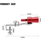 thumbnail image 2 of Silbato Turbo Zpana 2 piezas Aluminio 10.5 cm Escape Universal, 2 of 3