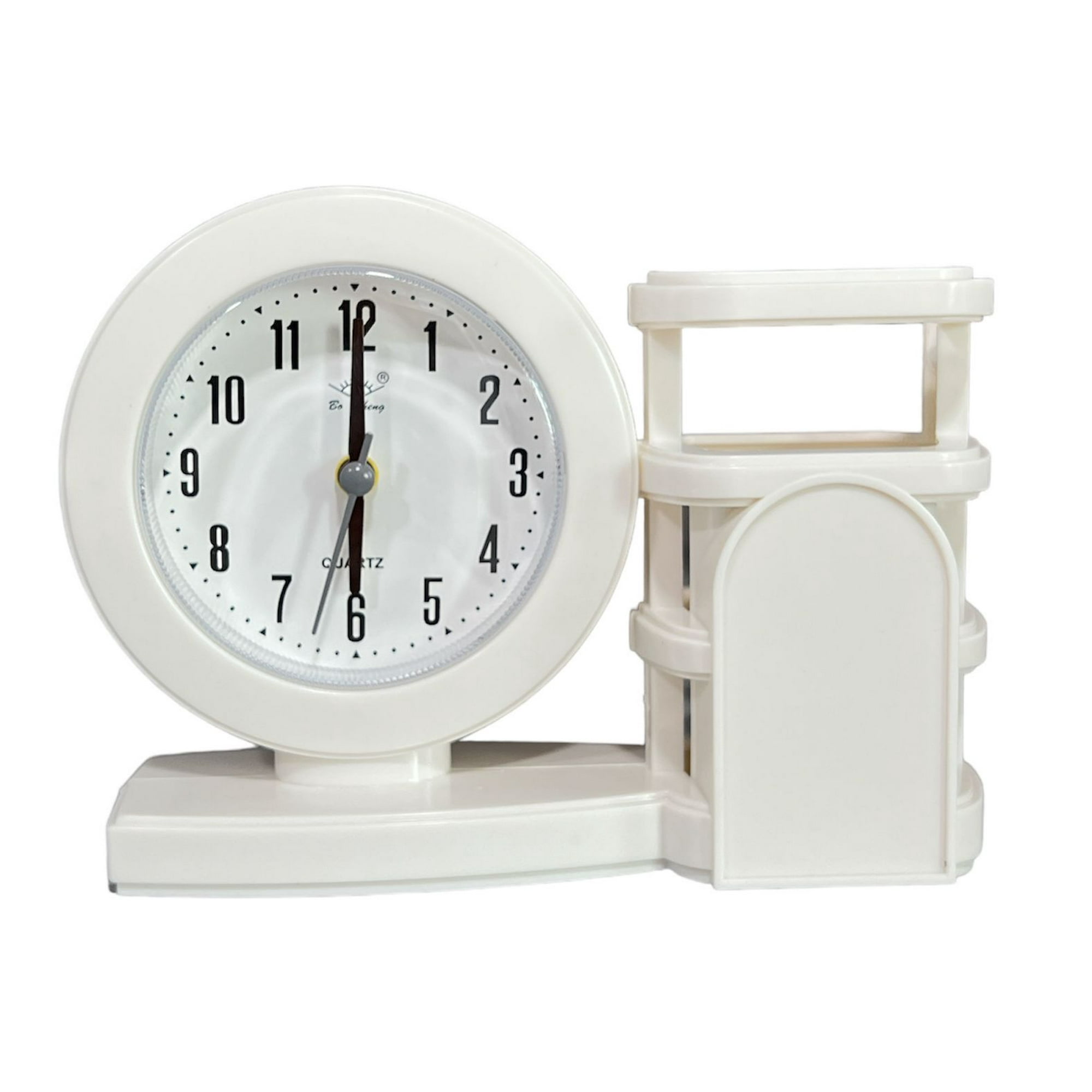Oem - Reloj Despertador Reloj De Mesa Decorativo Con Porta Lapiz B
