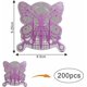 thumbnail image 2 of Sticker guía para extensión de uñas VNC, 200 piezas, forma de mariposa morada, 2 of 7