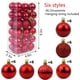 thumbnail image 2 of Adornos navideños irrompibles, bolas de árbol, colgantes, para bodas, fiestas de Halloween (paquete de 36 unidades) (4 cm/1,5''), 2 of 6