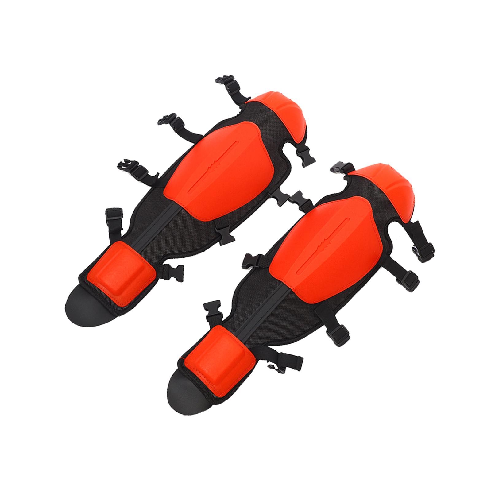 Magideal - 2 Piezas De Rodilleras Para Jardinería, Espinilleras Para Cortar Césped, Impermeables, Prácticas, Equipo De Corte Extendido Para Cortar Césped Y Malez Rojo
