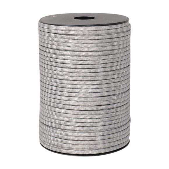 Cuerda de paracaídas de 328 pies, cuerda para tienda de campaña, cuerda Guyline para acampar al aire libre, cuerda para atar, artesanía DIY, escalada Gris