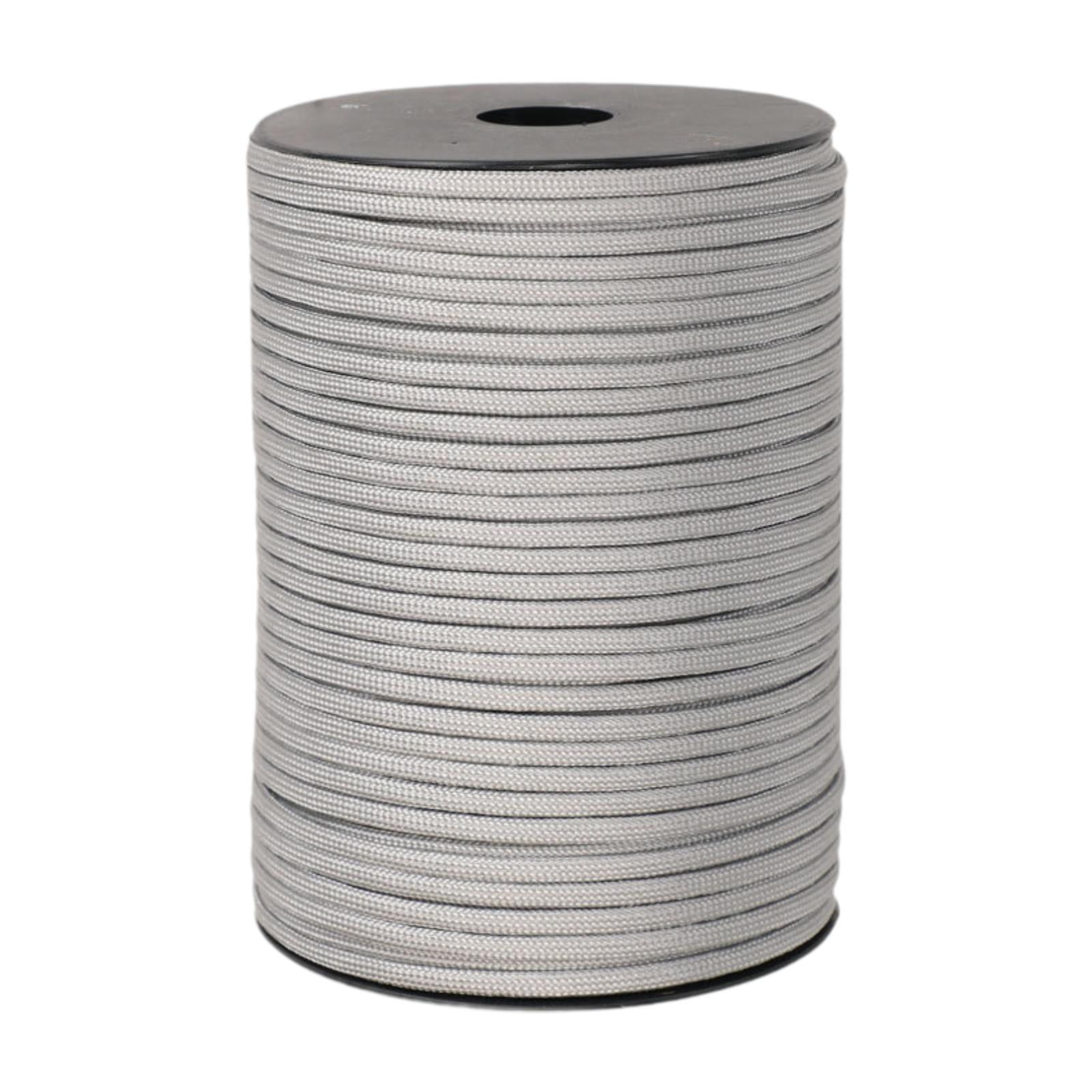 Magideal - Cuerda De Paracaídas De 328 Pies, Cuerda Para Tienda De Campaña, Cuerda Guyline Para Acampar Al Aire Libre, Cuerda Para Atar, Artesanía Diy, Escalada Gris