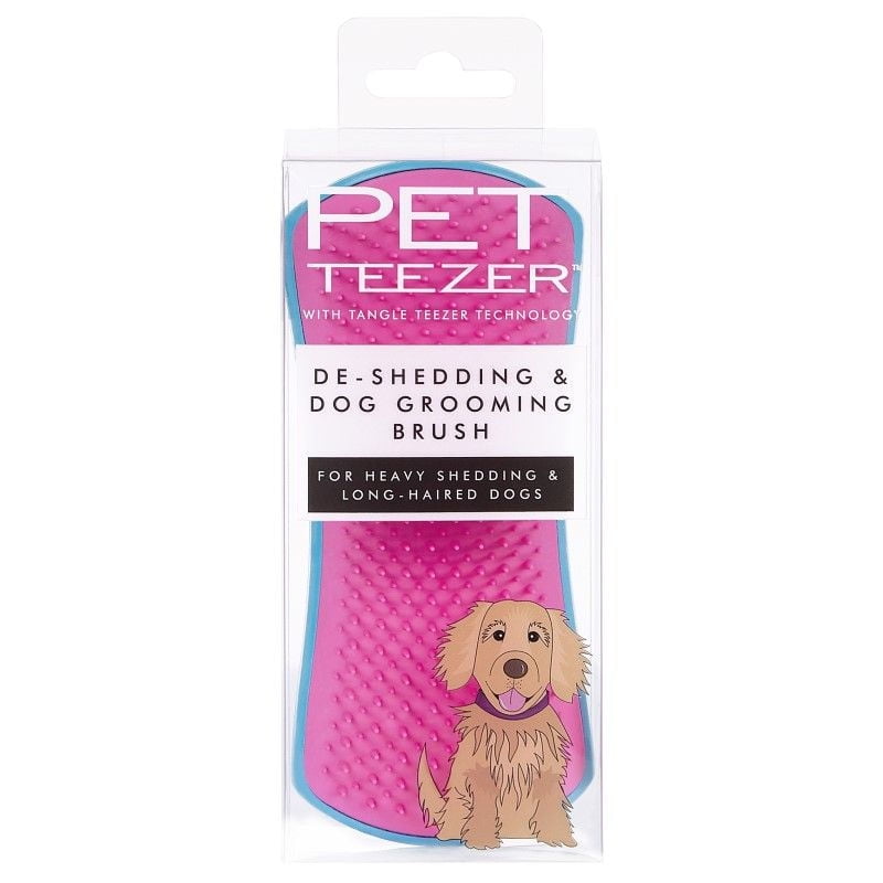 Pet Teezer - Cepillo Desenredante Para Perro Azul/Rosado 1 Un