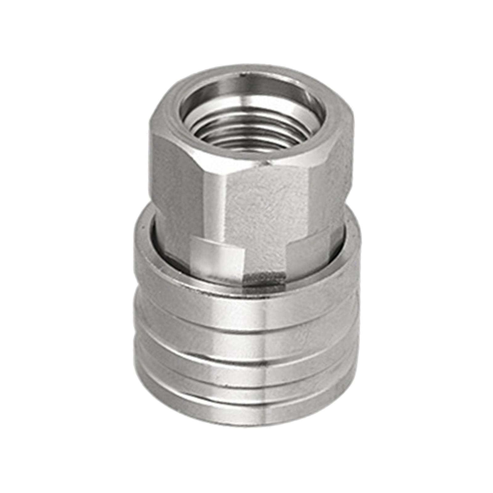 Magideal - Juego De Adaptadores De Lavadora A Presión De Conexión Rápida De 1/4 Pulgadas Presión De Acero Inoxidable Juego De Conector Rápido Hembra De 5000 Psi C