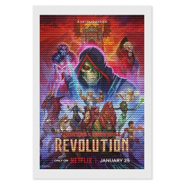 Amos del Universo: Revolución Kits de Pintura de Diamantes para Adultos 5D DIY Diamond Art Kits Full Drill Diamond Dots para Regalo Decoración de Pared y Relajación Artes de Gemas 20*30cm