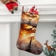 thumbnail image 2 of Destino Final Tema: Calcetines de Navidad, fino lino blanco para colgar en escaleras y chimenea, decoración navideña para el hogar, regalo de Navidad.54cm×38cm, 2 of 5