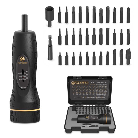 Juego de llaves de torque Wheeler 38 piezas 10‑65 in‑lb