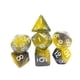 thumbnail image 1 of 7 Uds Dados Poliédricos D4 Y D6 D8 D10 D12 D20 Para Juegos De Rol Regalos Recuerdos De Fiesta Negro Amarillo, 1 of 3
