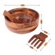 thumbnail image 2 of Juego de ensaladeras AIDEA de madera de acacia con 2 manecillas de madera de 3,5 L, 2 of 7