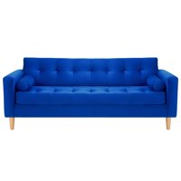Bodevir - Sofa Retro 3Cg Felpa 05 Azul Rey