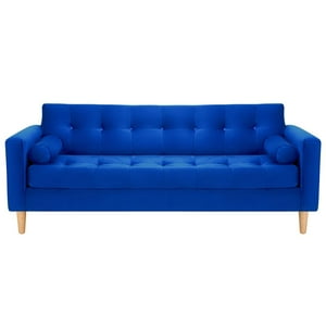 Bodevir - Sofa Retro 3Cg Felpa 05 Azul Rey
