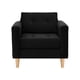 thumbnail image 1 of Sofa Retro 1c Felpa 05 Negro, 1 of 6