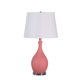 thumbnail image 1 of Lámpara de mesa Benzara Pin Bowl Design Hammered Pink, 1 of 5