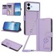 thumbnail image 1 of Funda Cartera Trébol para Samsung Galaxy S26 Edge con Ranuras Tarjetas y Carga Inalámbrica Morado claro, 1 of 6