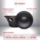thumbnail image 4 of Subwoofer Crunch 30 cm 800 W RMS Pack de 2 con bobina dual, 4 of 7