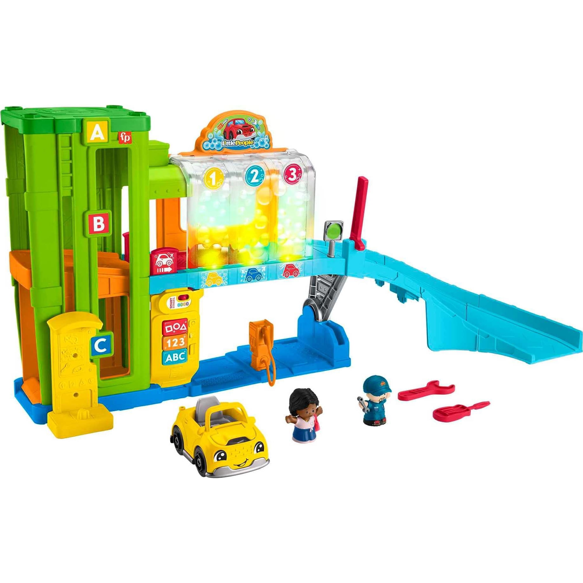 Garaje De Aprendizaje Iluminado Para Personas Pequeñas De Playset Fisher-price