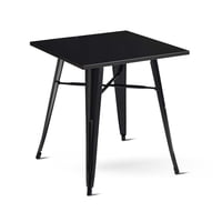 Novahus - Mesa Metal Tolix Negra 70X70 Cm