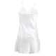 thumbnail image 2 of INSPIRE CHIC Mujer Camisón de Satén con Escote en V y Encaje Floral con Lazo y Tirantes Ajustables Vestido de Dormir Blanco-encaje L, 2 of 6