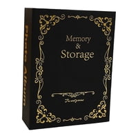 Magideal - Álbum De Fotos Libro Para Recuerdos Familiares Álbum Fotográfico Con Diseño Compacto Y Resistente Fácil De Añadir Imágenes Adecuado Para Viajes Cumple Negro