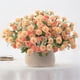 thumbnail image 3 of Xiao Hua 4 Paquetes de Lilas Simuladas, Claveles, Bolas Bordadas, Ramos de Flores, Decoraciones de Flores de Plástico, Decoraciones de Boda, Centro de Mesa de Comedor, Naranja, 3 of 4