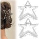 thumbnail image 1 of 2 piezas de cristal estrella cacampanao garra clip estrella moda ponytail clip brillante metal cacampanao garra clip fuerte sujeción estilo garra linda cangrejo garra Cacampanao abrazadera Cacampanao, 1 of 7