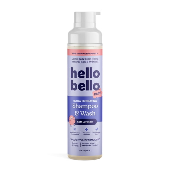 Shampoo y Gel de Baño para Bebé Hello Bello Lavanda 295 ml