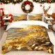 thumbnail image 1 of Golden Coin Wave Printed Duvet Cover Set Includes a Soft Duvet Cover and Two Pillowcases Skin-friendly and Breathable Suitable for Home Bedrooms/guest Rooms All, 1 of 1