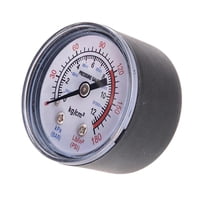 Magideal - Manómetro, Escala Doble, Estable, Montaje Inferior Npt De 1/8"", Fácil De Leer, Pantalla De 1,63 Pulgadas, Manómetro De Compresor De Aire Para