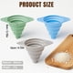 thumbnail image 5 of Set embudos cocina 2026 silicona plegables pequeños transferencia líquidos botellas agua, 5 of 8