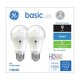 thumbnail image 1 of Paquete de 2 bombillas GE Basic A19, 75 W, luz diurna, 1 of 7