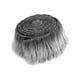 thumbnail image 2 of Tela Sintética Suave Y Peluda, Cortes Para Parches De Sombrero, Gnomos, Barba, Pelo, Gris Escarcha, 2 of 5