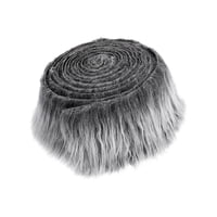 Magideal - Telas De Imitación, Tela Artificial, Manualidades Diy, Decoración Del Hogar, Cortes De Tela Suave Y Peluda, Manualidades, Costura Para Sofá, Alfombra, Gris Escarcha