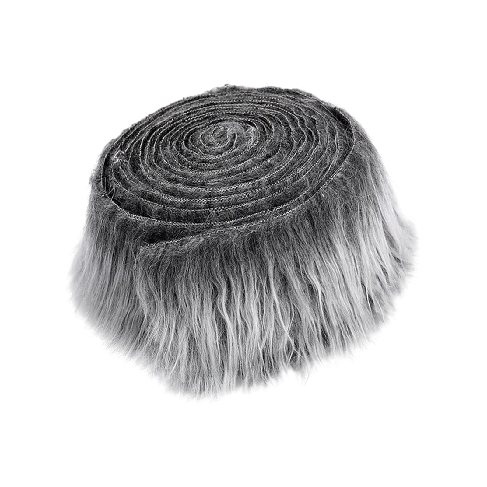 Magideal - Telas De Imitación, Tela Artificial, Manualidades Diy, Decoración Del Hogar, Cortes De Tela Suave Y Peluda, Manualidades, Costura Para Sofá, Alfombra, Gris Escarcha