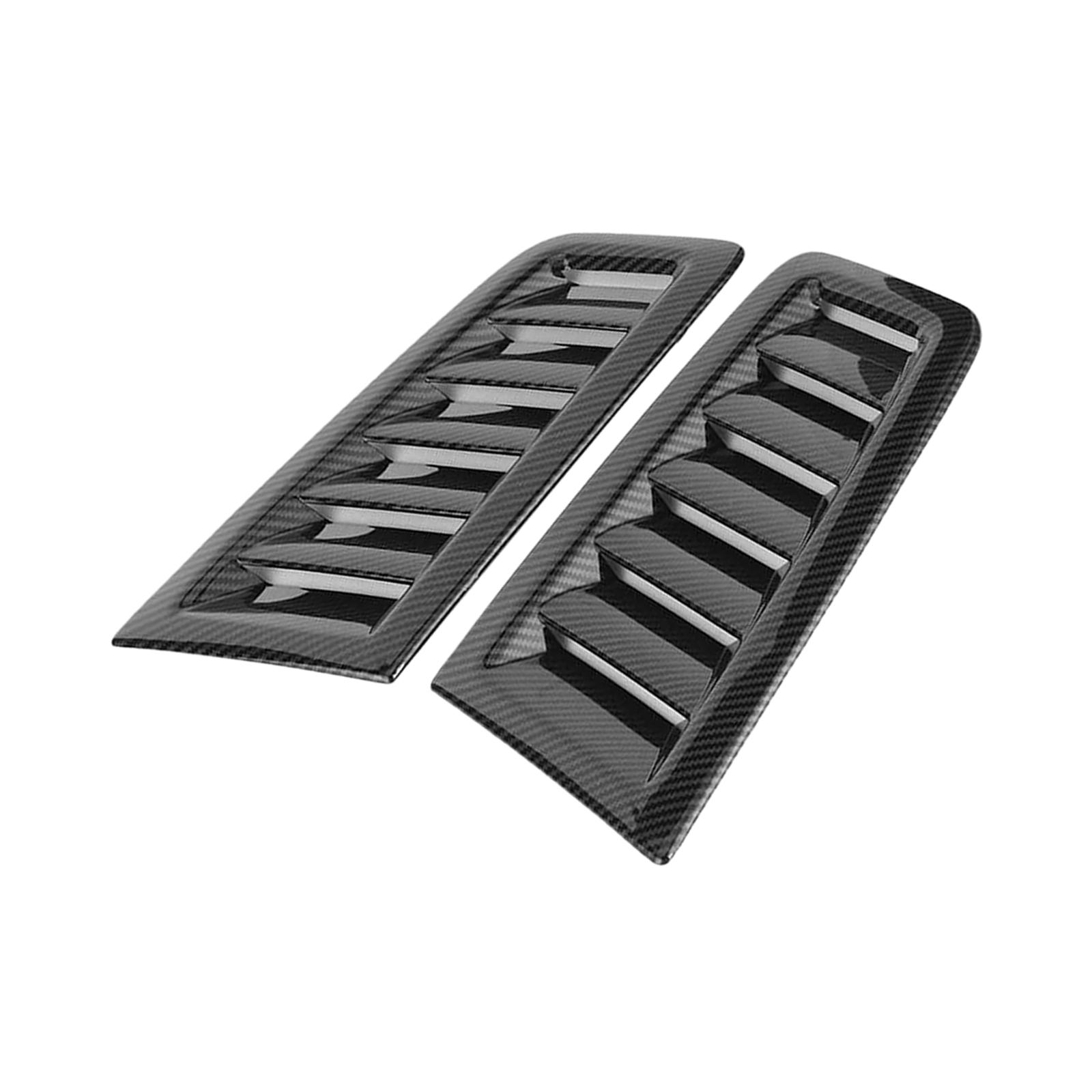 Ioensy - 2 Piezas Bonnet Vents Hood Trim Accesorio Modificado Para Ford Focus Rs