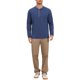 thumbnail image 2 of Camisetas Henley de Hombre de Manga Larga Casual con Botones de Algodón Pullover Camiseta 3XL Azul Marino, 2 of 6
