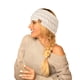 thumbnail image 2 of Diademas De Lana De Invierno Para Mujer Paquete De 2 Color Negro Y Beige, 2 of 7