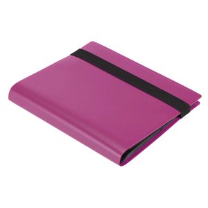 Magideal - Carpeta De Transporte Para Tarjetas Coleccionables Con Capacidad Para 160 Tarjetas, Fundas Protectoras Para Tarjetas, 20 Hojas, Bolsillo Único , Rosa