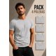 thumbnail image 1 of Pack 4 Poleras Basicas Cuello Redondo 100% Algodon 200g Gris L Lisa, 1 of 3