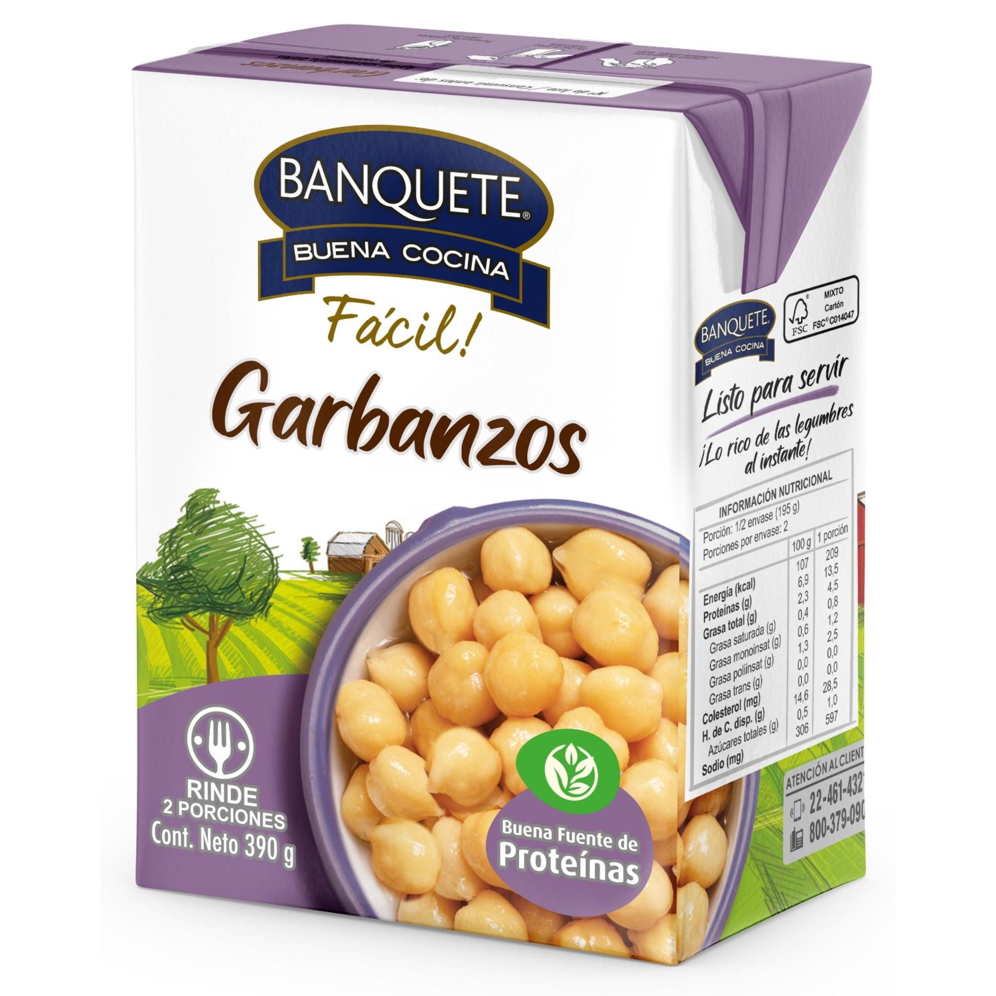 Garbanzo Tetra 390 g Banquete