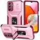 thumbnail image 1 of Funda Armada para Samsung Galaxy A15 5G con Tapa Deslizante y Soporte Magnético Giratorio Rosa, 1 of 5