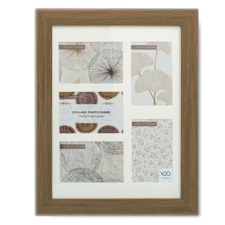 Vgo - Marco Madera Collage Marron 30X40 Cm / 5F