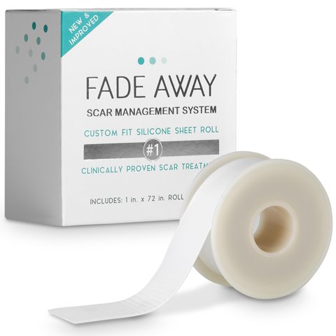 Fade Away - Rollo De Silicona Para Cicatrices Que Decolora Cicatrices De Grado Médico