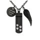 thumbnail image 1 of Collar relicario cenizas o recuerdos mascotas cilindro black huella, 1 of 3